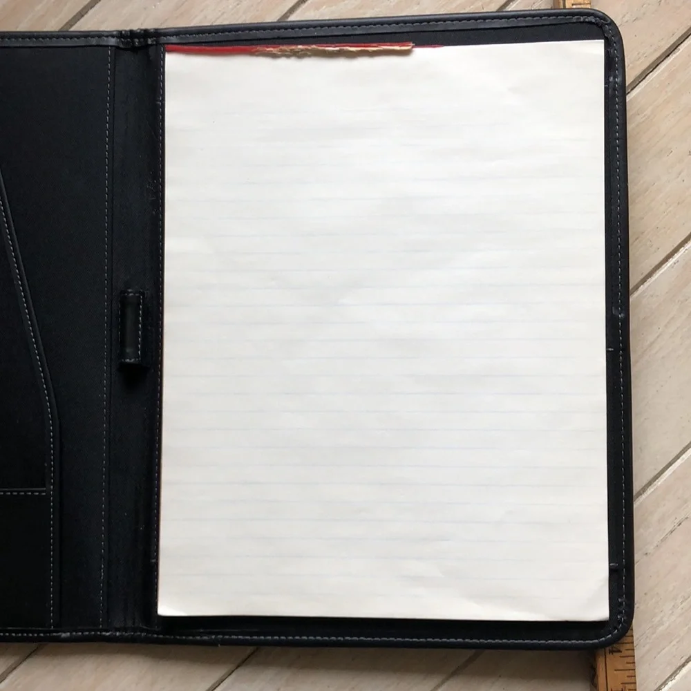 genuine leather professional portfolio